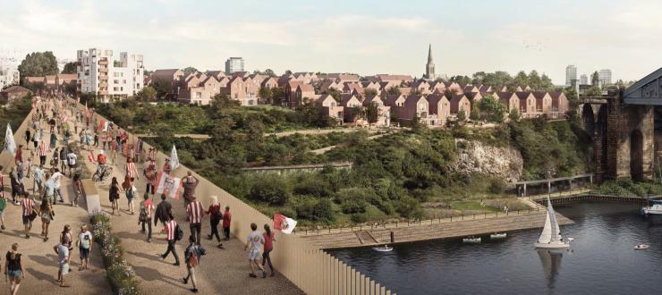 VolkerStevin starts construction on the new Wear footbridge in