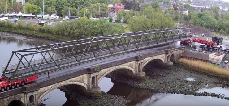 Black Cart Bridge installation