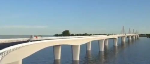 extradosed bridge over Brahmaputra