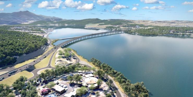 image of the planned new Bridgewater Bridge, Tasmania