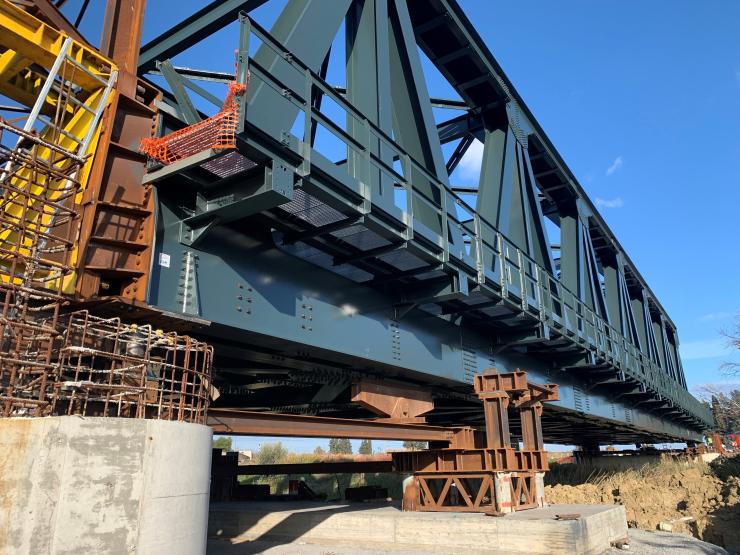 Installation of the Buttaceto Viaduct