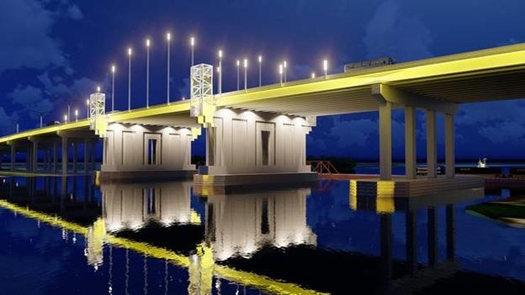 conceptual design for the new Calcasieu River Bridge