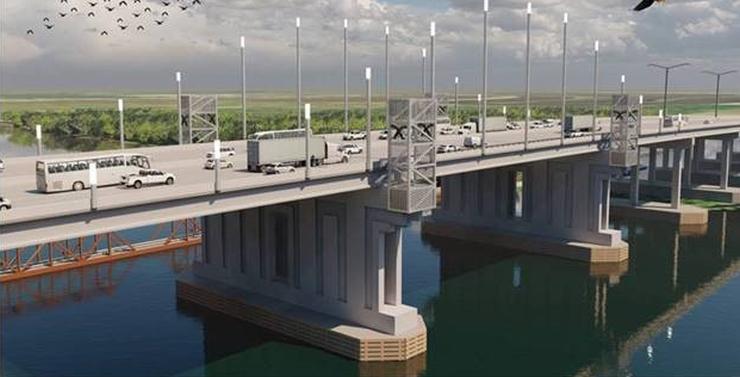 conceptual design for the new Calcasieu River Bridge