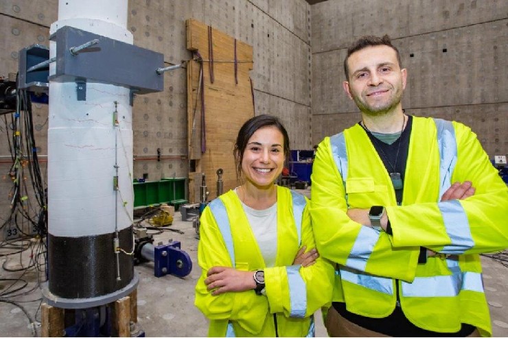 University of Canterbury researchers Sabina Piras and Alessandro Palermo