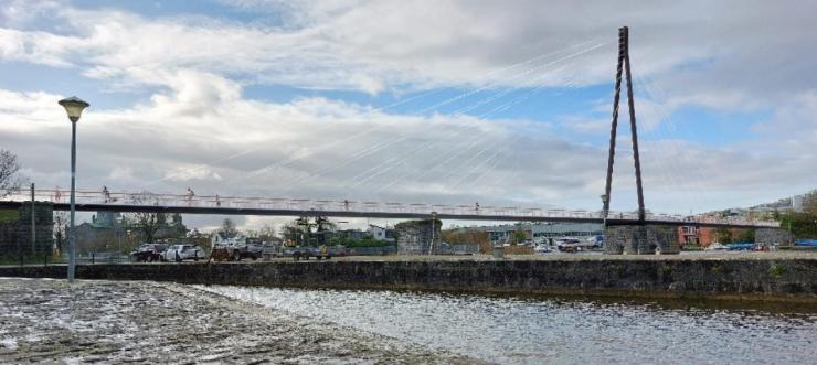 Clifden Railway Pedestrian & Cycle Bridge - cable-stayed option