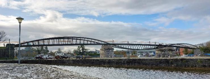 Clifden Railway Pedestrian & Cycle Bridge - rippled arch option