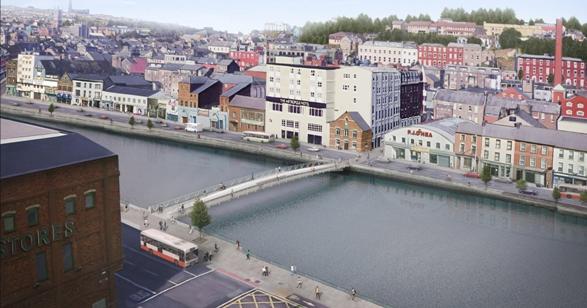 Cork footbridge