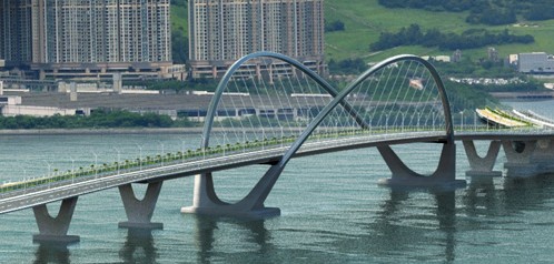 steel bridge arch