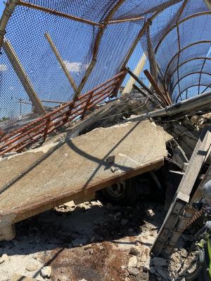 Bridge collapse - photo by DC Fire & EMS