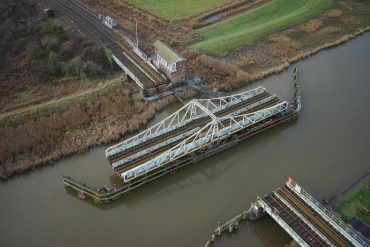 East Anglian swing bridge