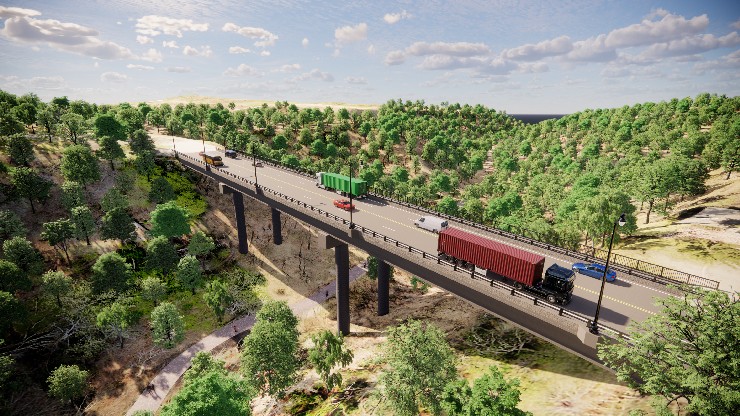 Fern Hollow Bridge - rendering of replacement structure