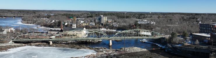 Frank J Wood Bridge is rated as being in poor condition and is closed to commercial vehicles.