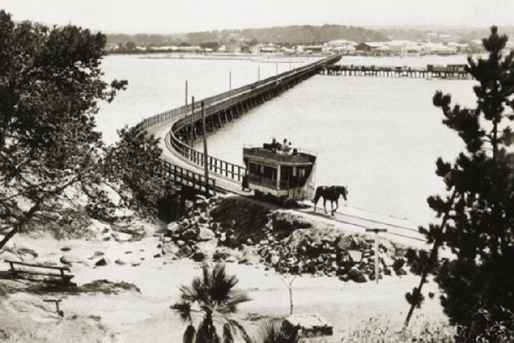 Granite Island Causeway in about 1930