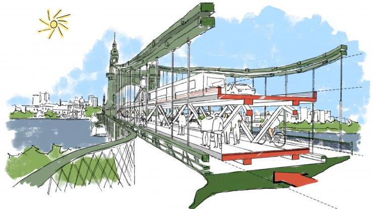 Hammersmith Bridge - proposed double-deck solution