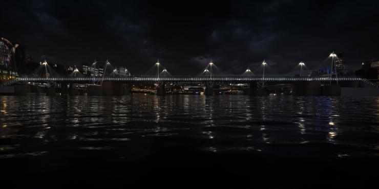 Illuminated River - Golden Jubilee Footbridges