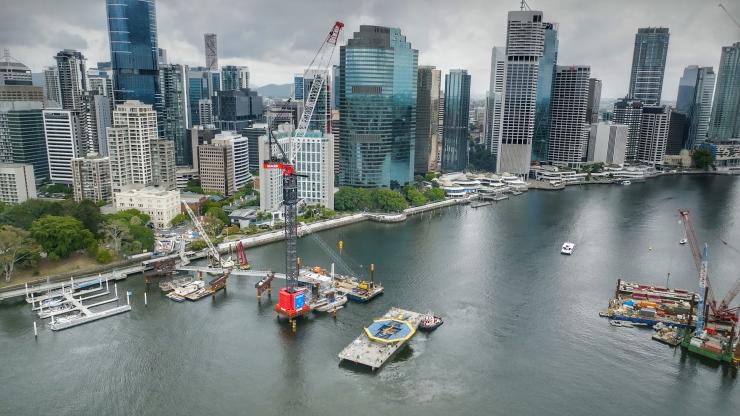 Marr is carrying out heavy lifting for the Kangaroo Point Green Bridge