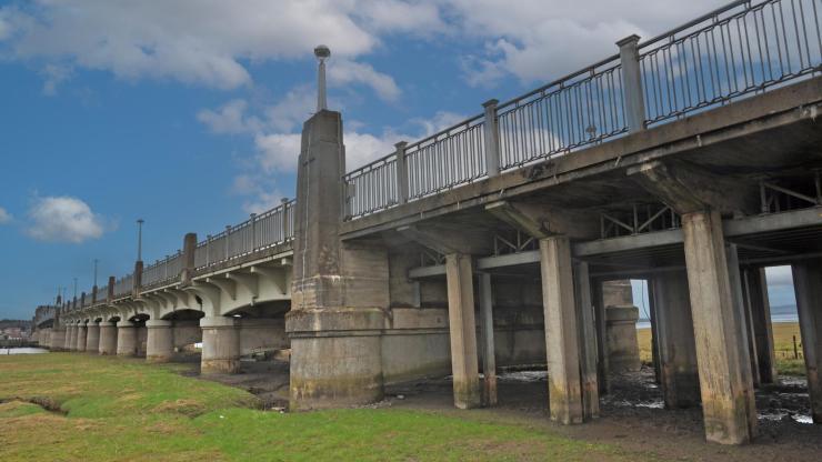 Kincardine Bridge - piled southern viaduct