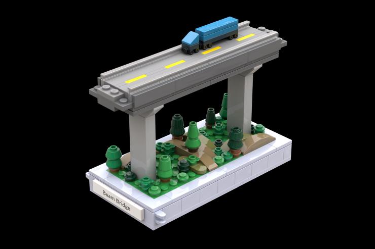 MOCingbird's proposes a set of Lego bridges including a beam bridge