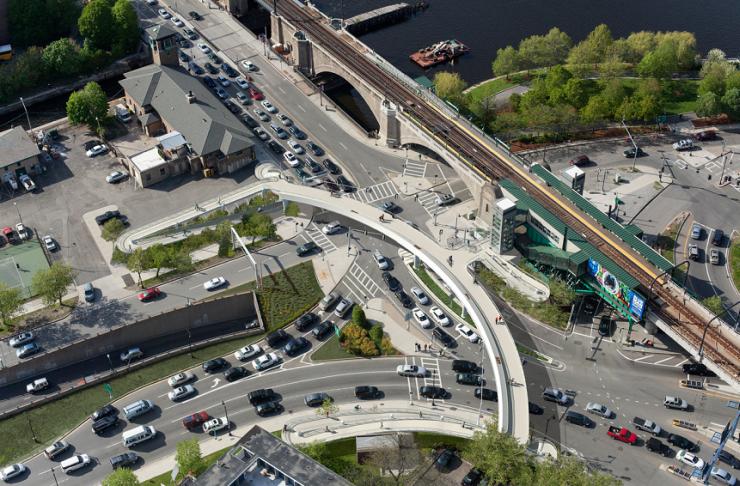 Leverett Circle footbridge