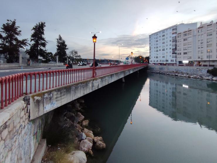 Bridge in Malaga port
