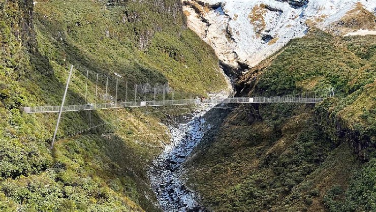 The suspension bridge will be built over the Manganui Gorge