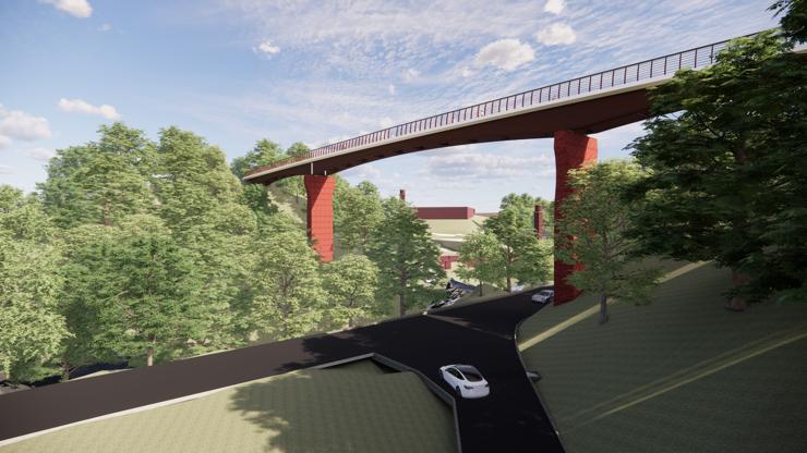 proposed Medlock Valley bridge