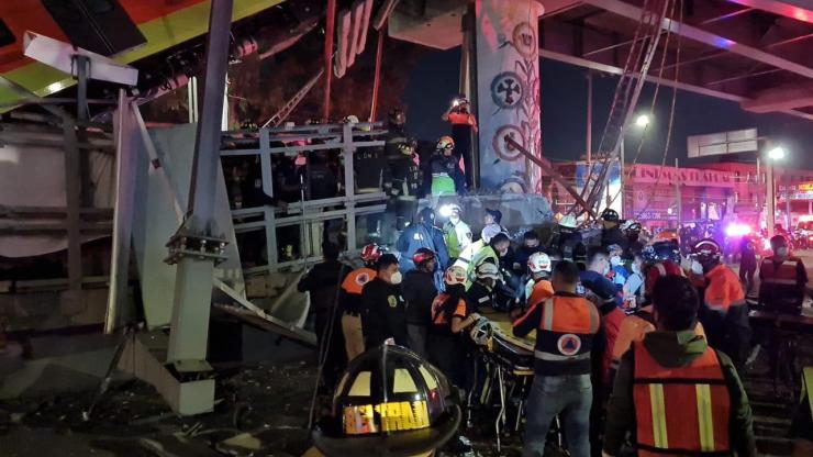 Line 12 metro collapse Mexico