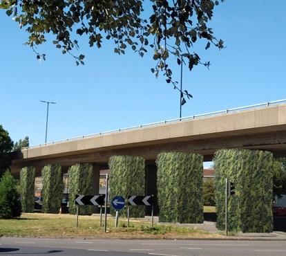 Millbrook Roundabout living wall