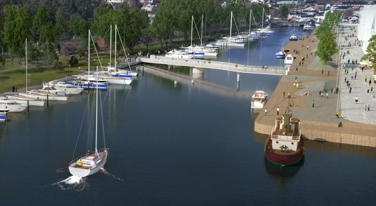 Norrtälje harbour bridge