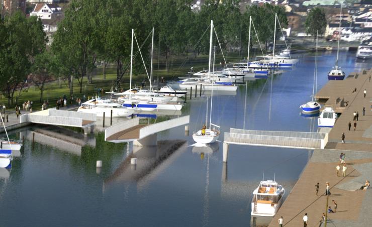 Norrtälje harbour bridge