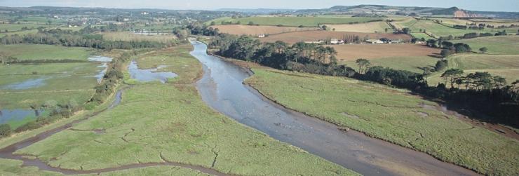 Lower Otter Restoration Project - aerial view