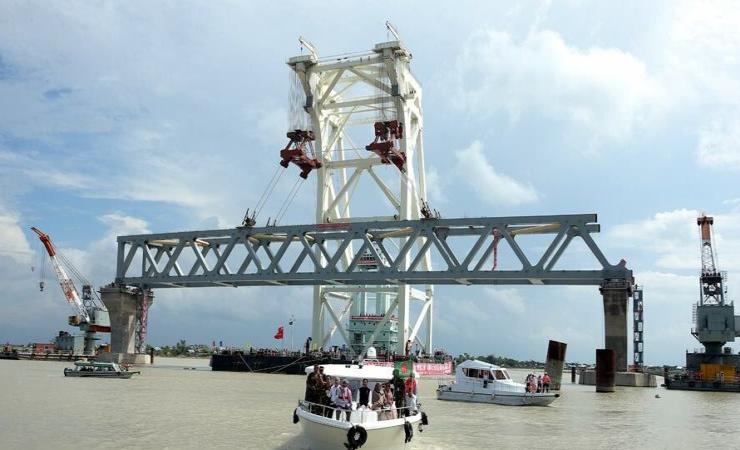 Padma Bridge - first span