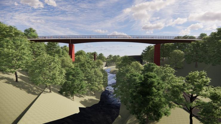 Park Bridge would link Oldham and Ashton