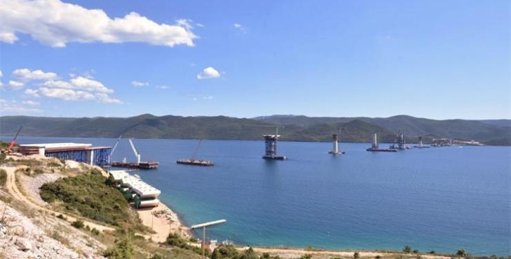 Peljesac Bridge under construction