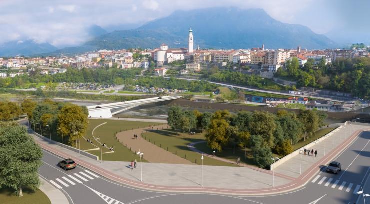 Piave River bridge - FHECOR and Alberto Campo Baeza Architects 