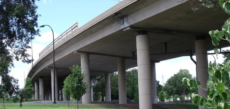 The existing viaduct