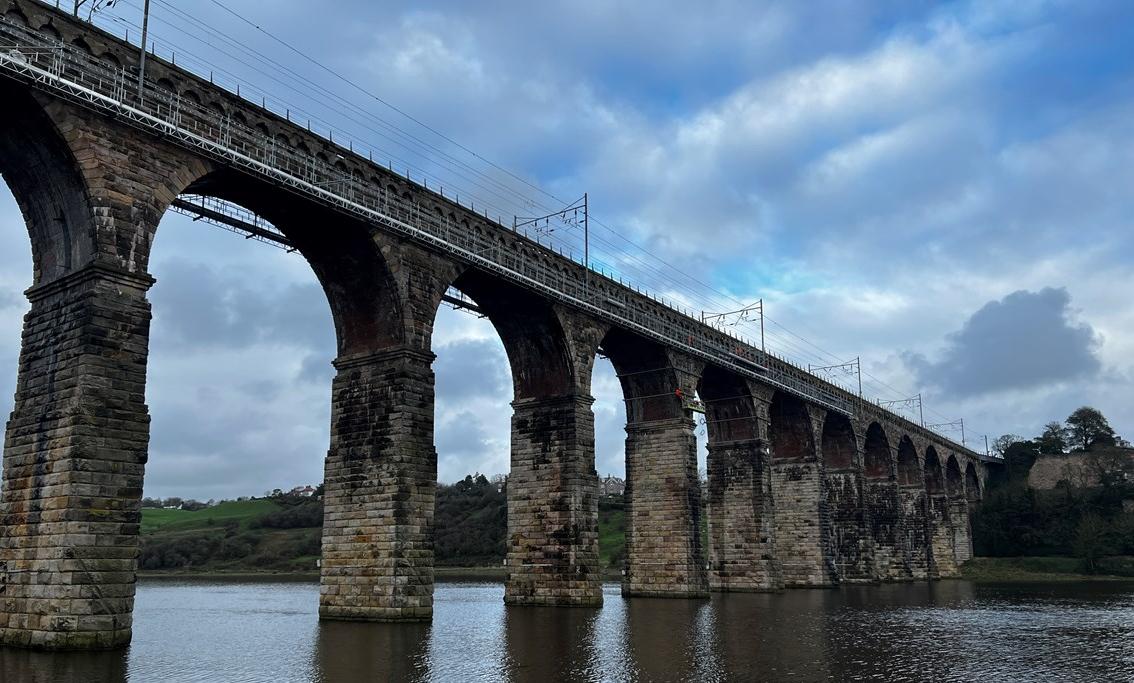 The Royal Border bridge is made up of 28 brick arches