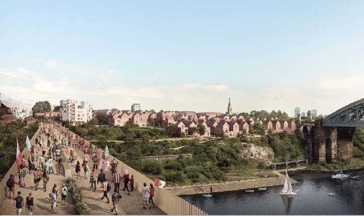 footbridge for Sunderland Riverside