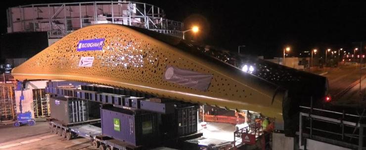 Installation of Copr Bay Bridge, Swansea