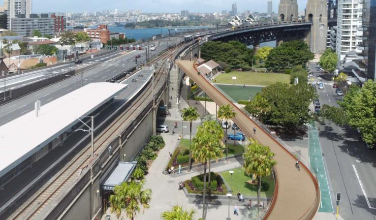 Sydney Harbour Bridge cycleway - Civille