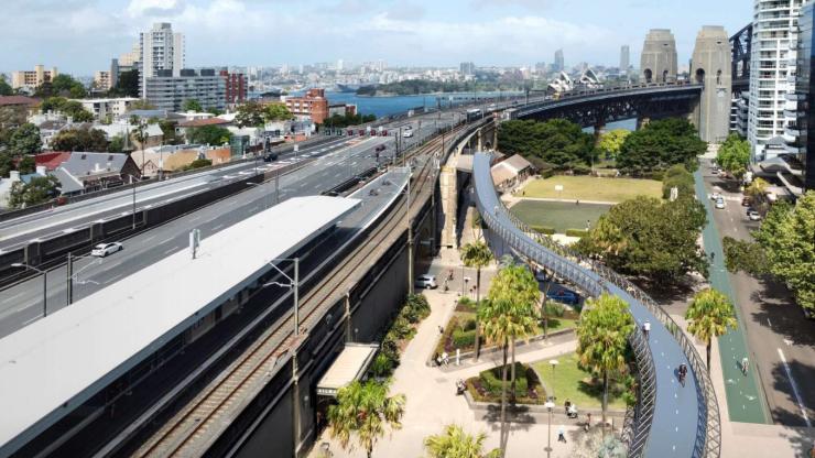 Sydney Harbour Bridge cycleway - Realmstudios