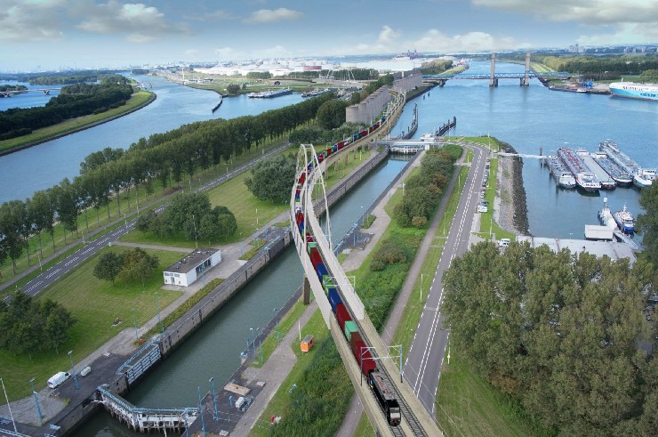 Port of Rotterdam railway