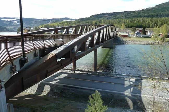 Tretten Bridge before its collapse