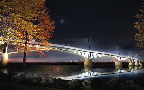 Arkansas River pedestrian bridge